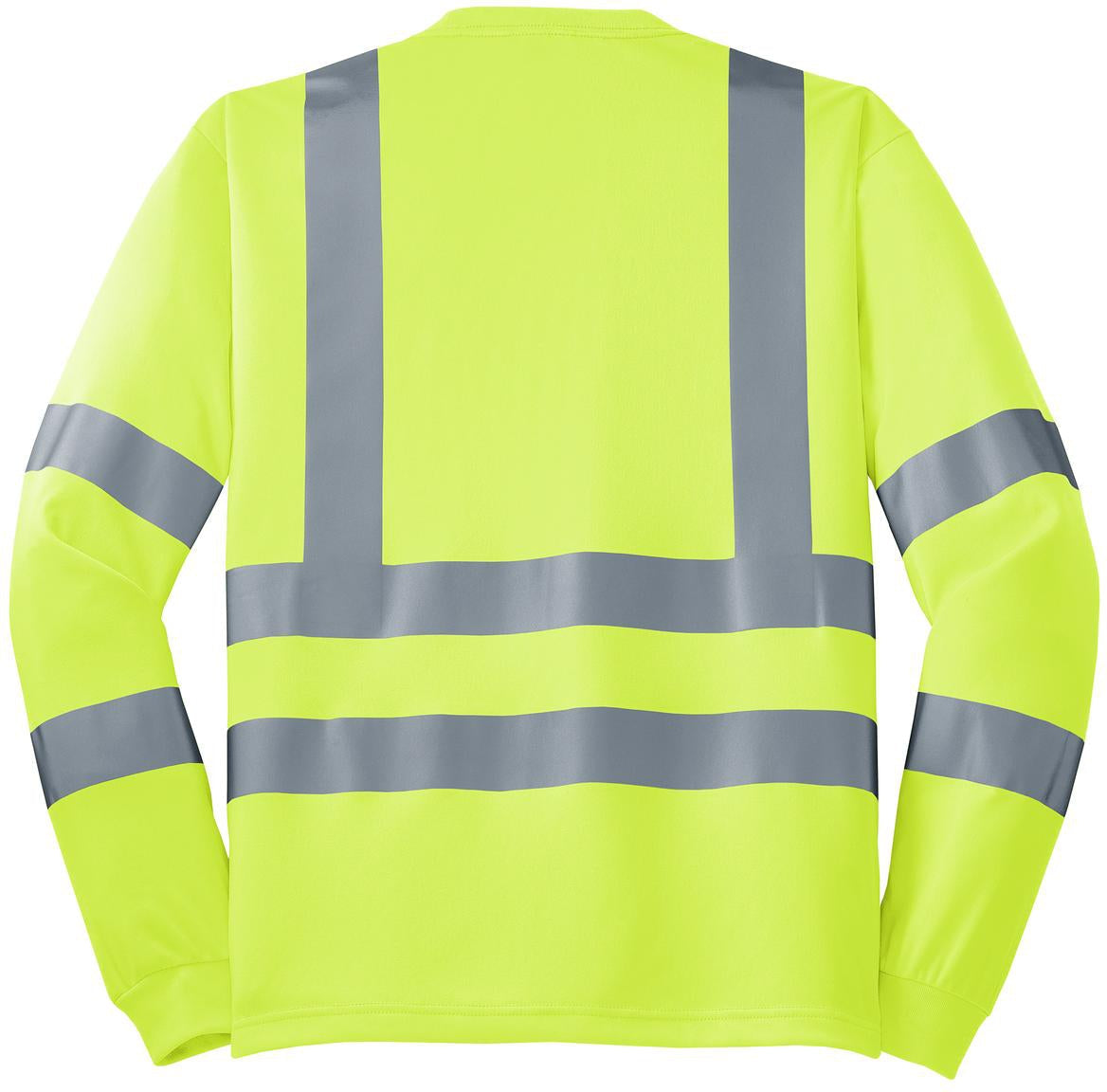 no-logo Cornerstone ANSI 107 Class 3 Long Sleeve Snag-Resistant Reflective T-Shirt-Regular-CornerStone-Thread Logic