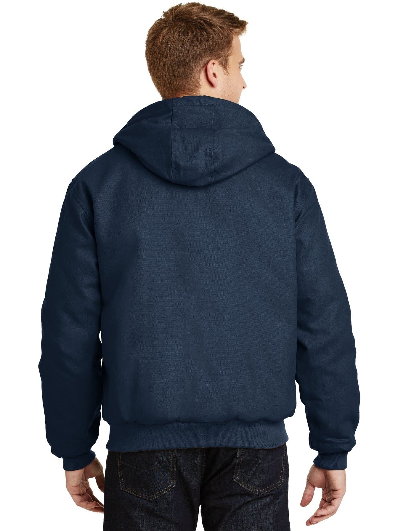 no-logo Cornerstone Duck Cloth Hooded Work Jacket-Regular-Cornerstone-Thread Logic