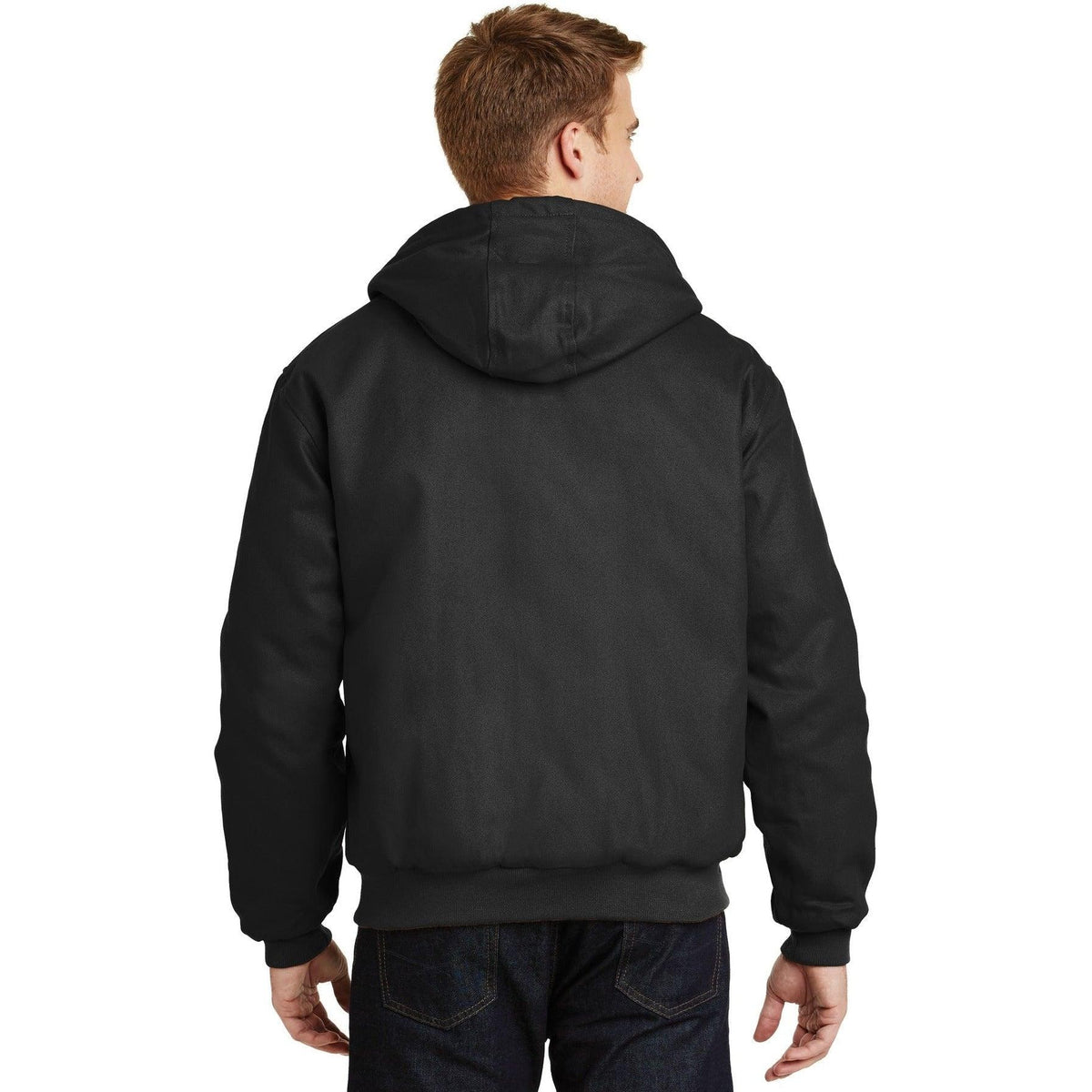 no-logo CornerStone Duck Cloth Hooded Work Jacket-Regular-Cornerstone-Thread Logic