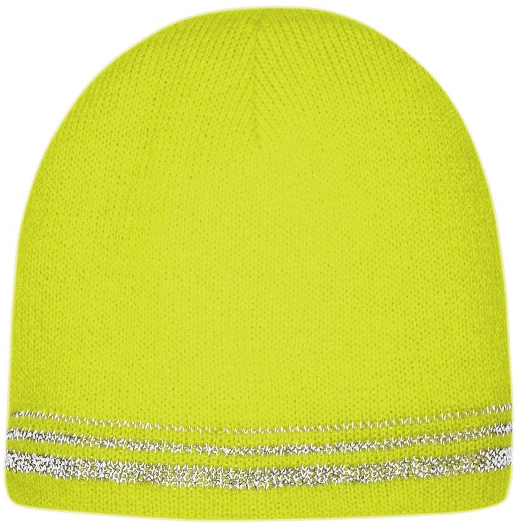 Cornerstone Lined Enhanced Visibility With Reflective Stripes Beanie