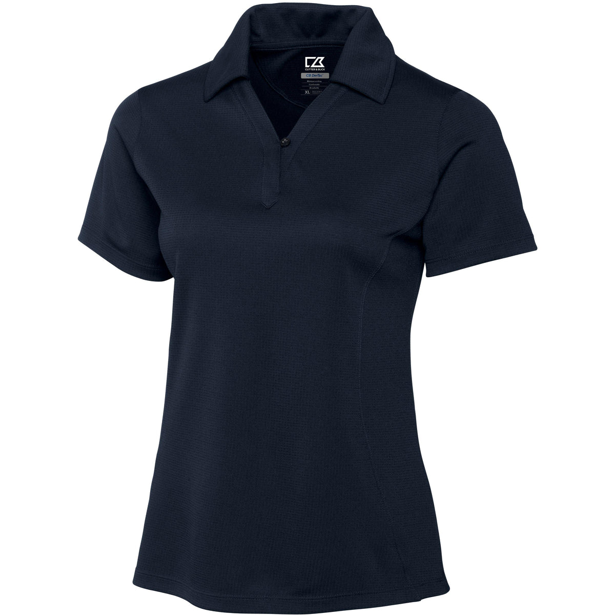no-logo Cutter & Buck Women's DryTec Genre Polo-Ladies Polos-Cutter&Buck-Navy-XS-Thread Logic