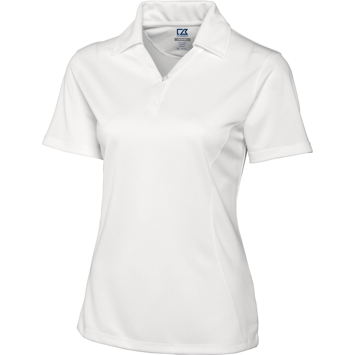 no-logo Cutter & Buck Women's DryTec Genre Polo-Ladies Polos-Cutter&Buck-White-XS-Thread Logic