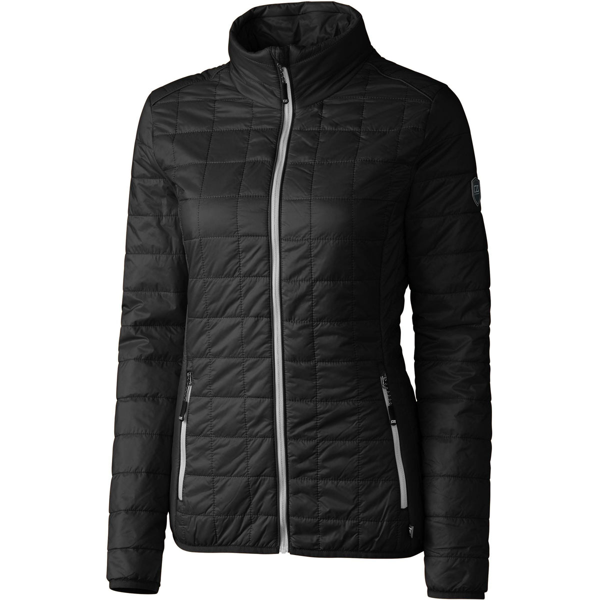 no-logo Cutter & Buck Women's Rainier Jacket-Ladies Jackets-Cutter&Buck-Black-XS-Thread Logic