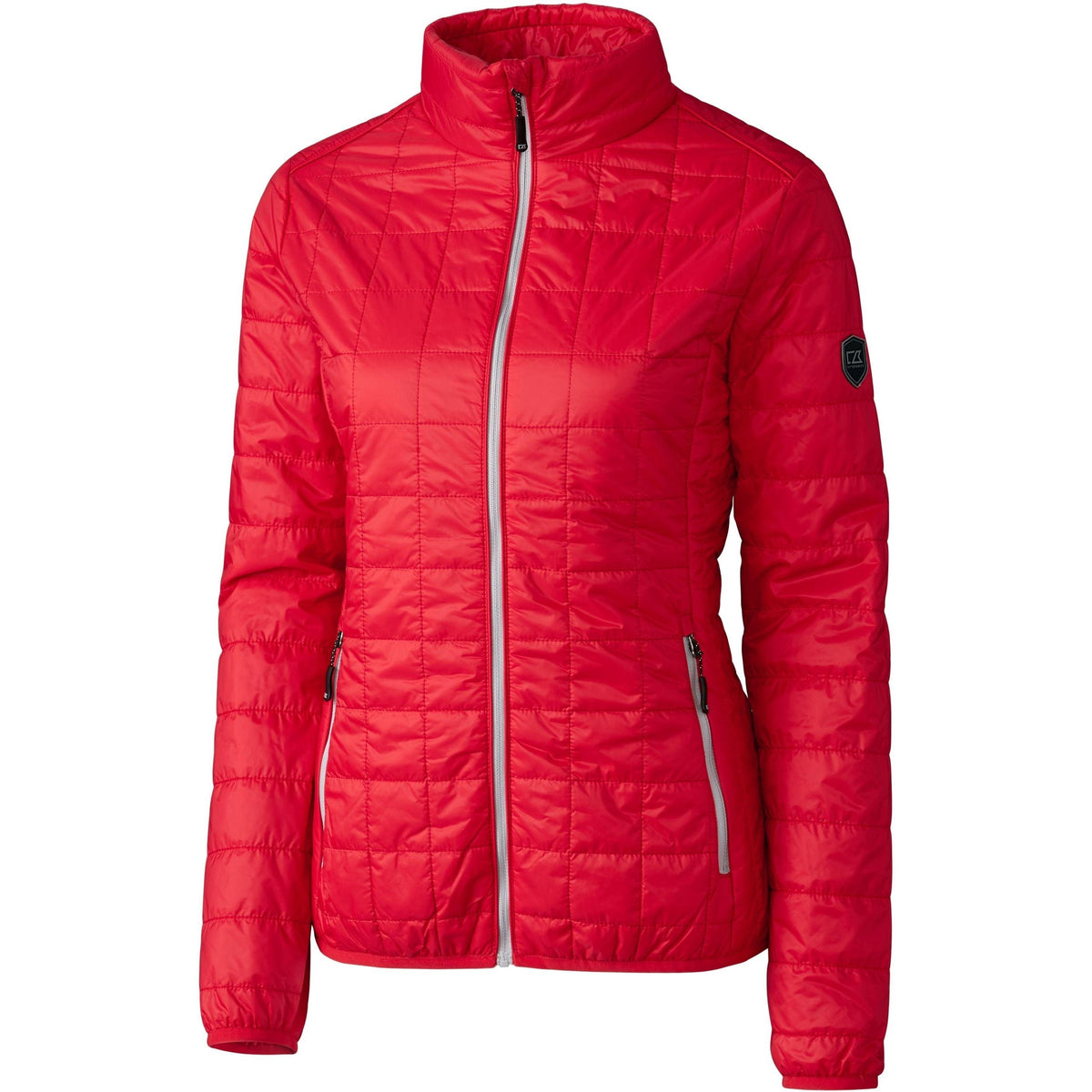no-logo Cutter & Buck Women's Rainier Jacket-Ladies Jackets-Cutter&Buck-Red-XS-Thread Logic