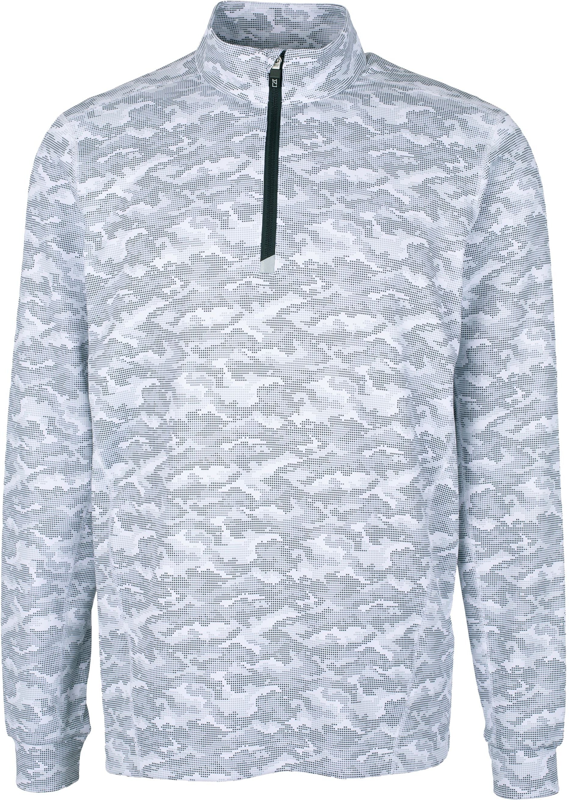 Cutter & Buck Traverse Camo Print Half Zip