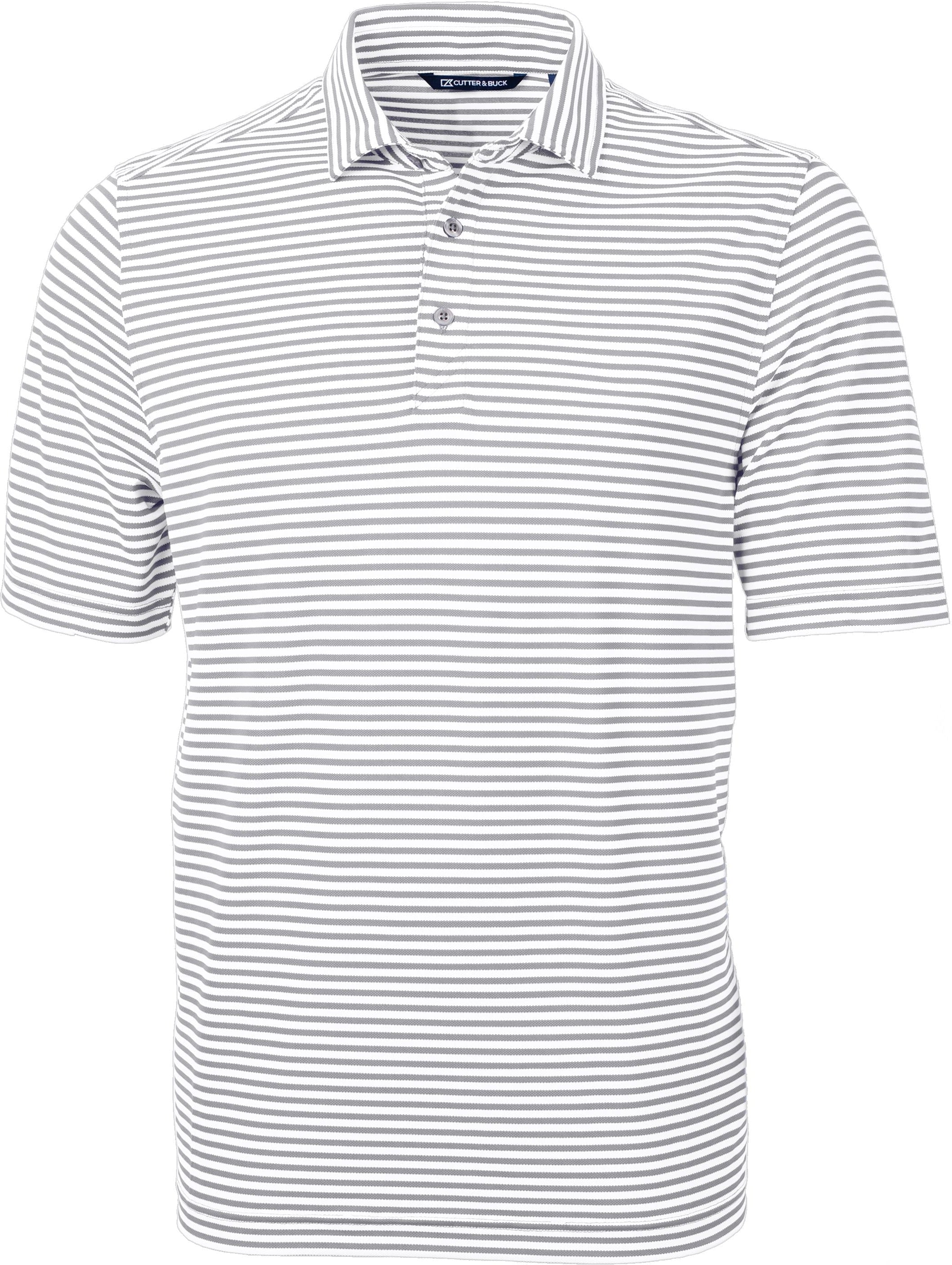 OUTLET-Cutter & Buck Virtue Eco Pique Stripe Recycled Polo