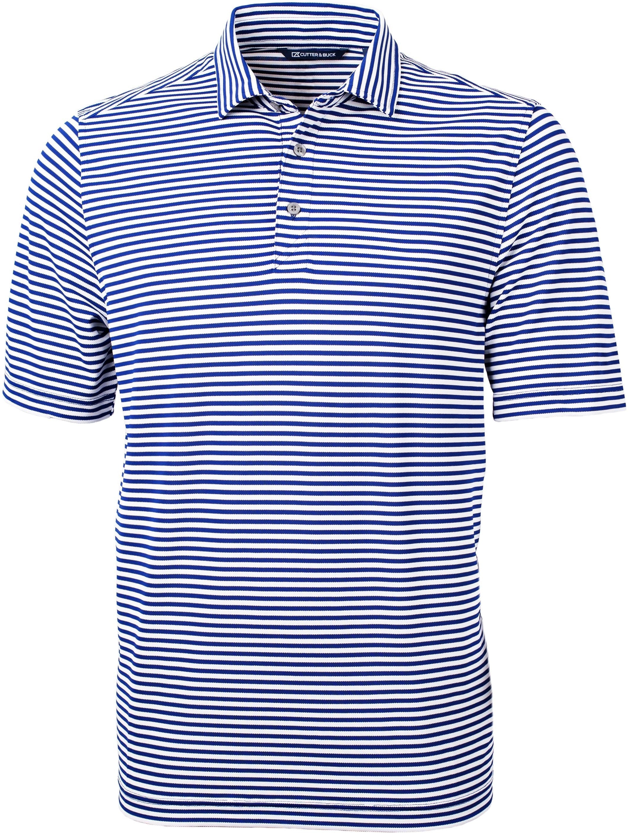 OUTLET-Cutter & Buck Virtue Eco Pique Stripe Recycled Polo