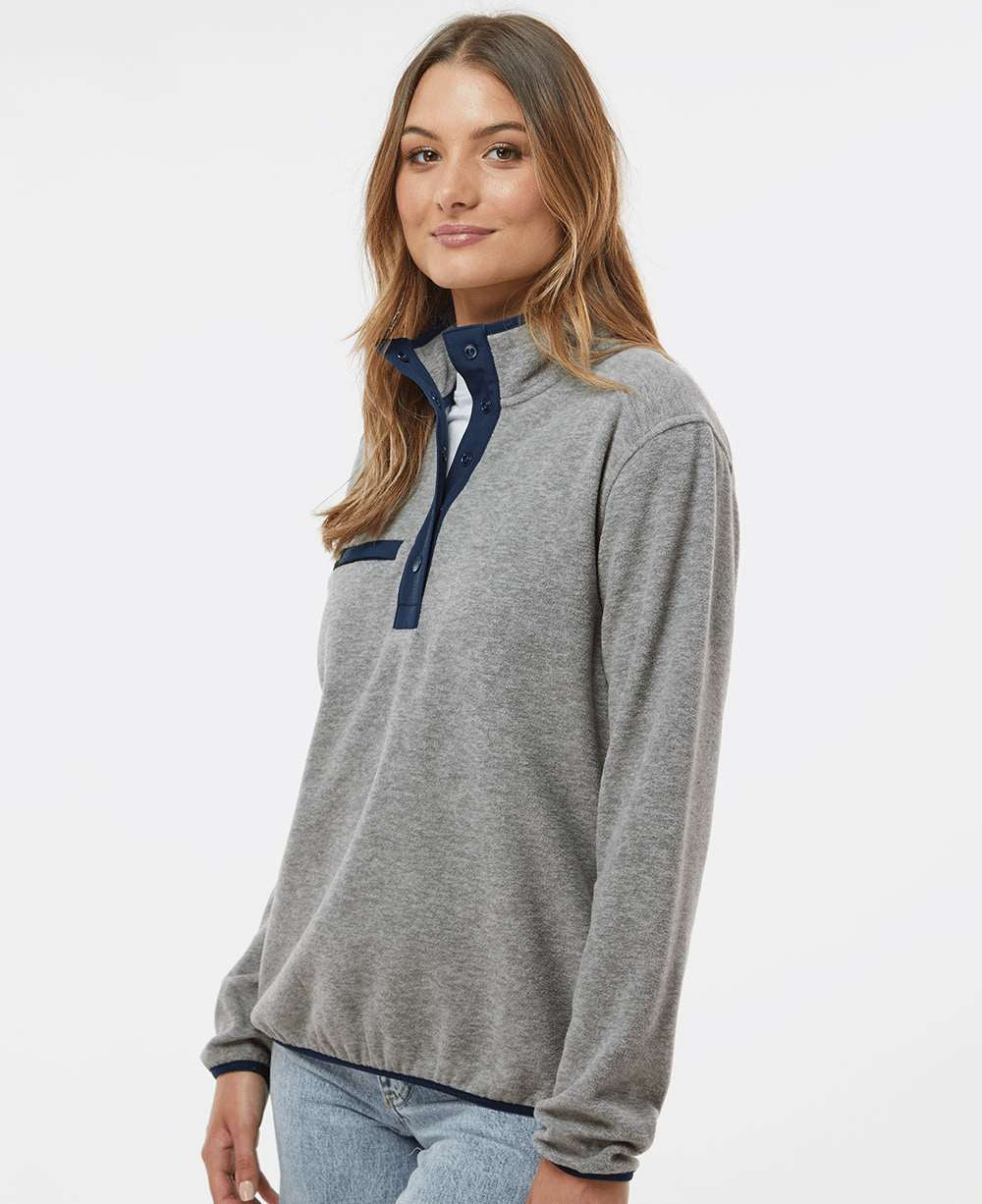 no-logo DRI Duck Ladies Aspen Mélange Mountain Fleece Pullover-Ladies Layering-Dri Duck-Thread Logic