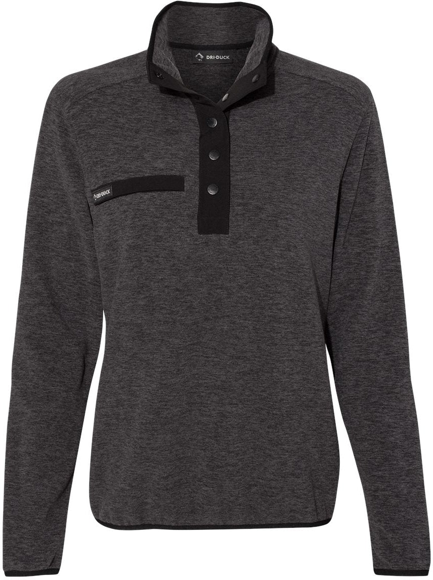 DRI Duck Ladies Aspen Mélange Mountain Fleece Pullover
