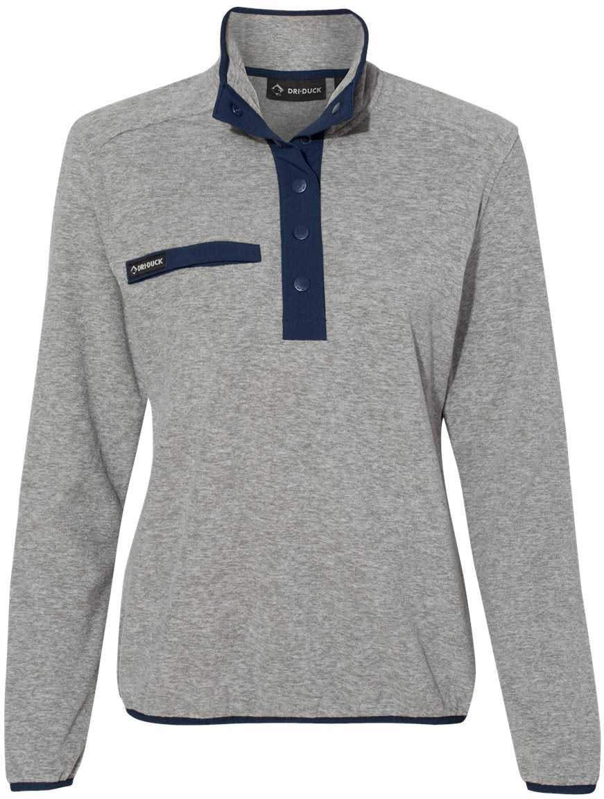 DRI Duck Ladies Aspen Mélange Mountain Fleece Pullover