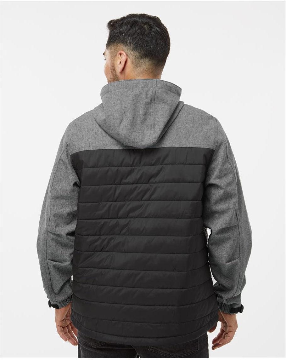 no-logo DRI Duck Pinnacle Puffer Body Softshell Hooded Jacket-Men's Jackets-Dri Duck-Thread Logic