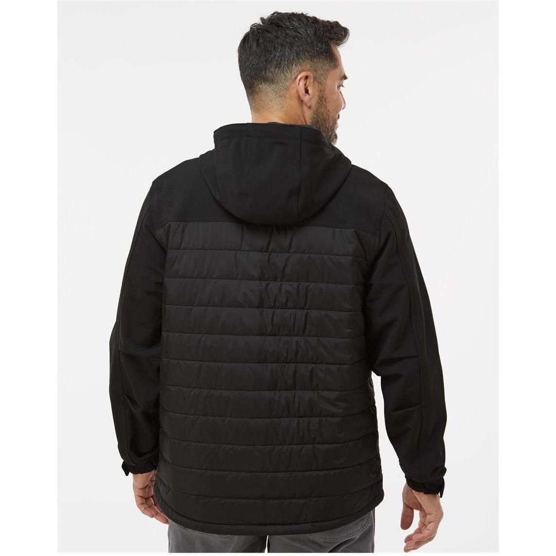no-logo DRI Duck Pinnacle Puffer Body Softshell Hooded Jacket-Men's Jackets-Dri Duck-Thread Logic