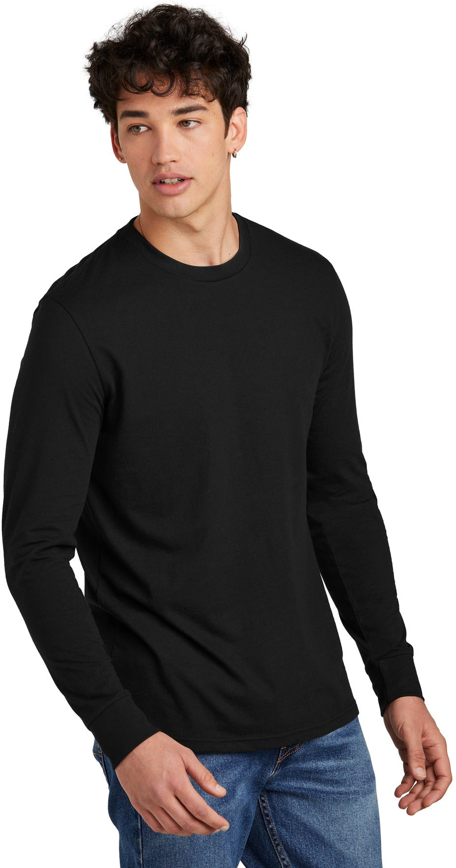 no-logo District Perfect Blend CVC Long Sleeve Tee-District-Thread Logic