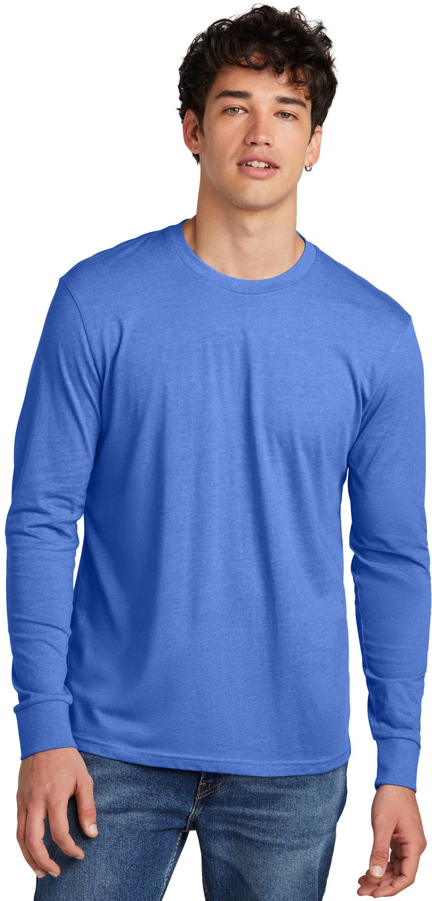 no-logo District Perfect Blend CVC Long Sleeve Tee-District-Thread Logic