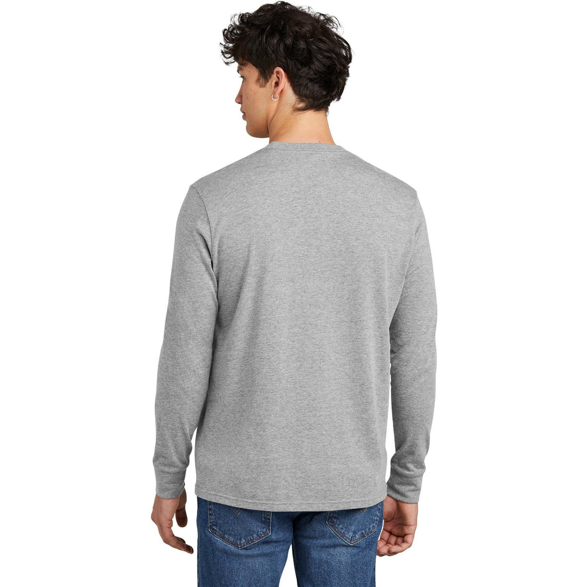 no-logo District Perfect Blend CVC Long Sleeve Tee-District-Thread Logic