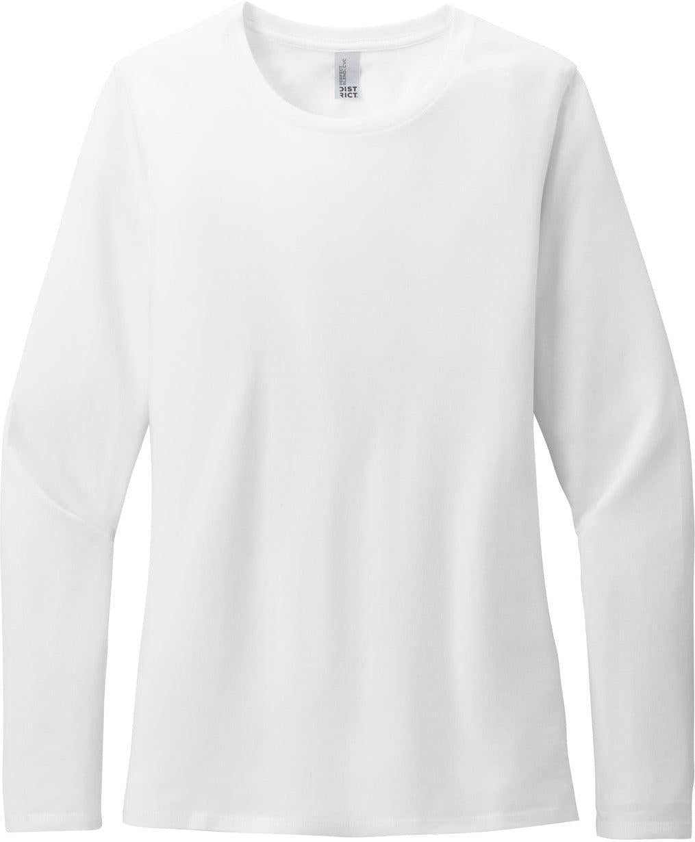 District Women's Perfect Blend CVC Long Sleeve Tee
