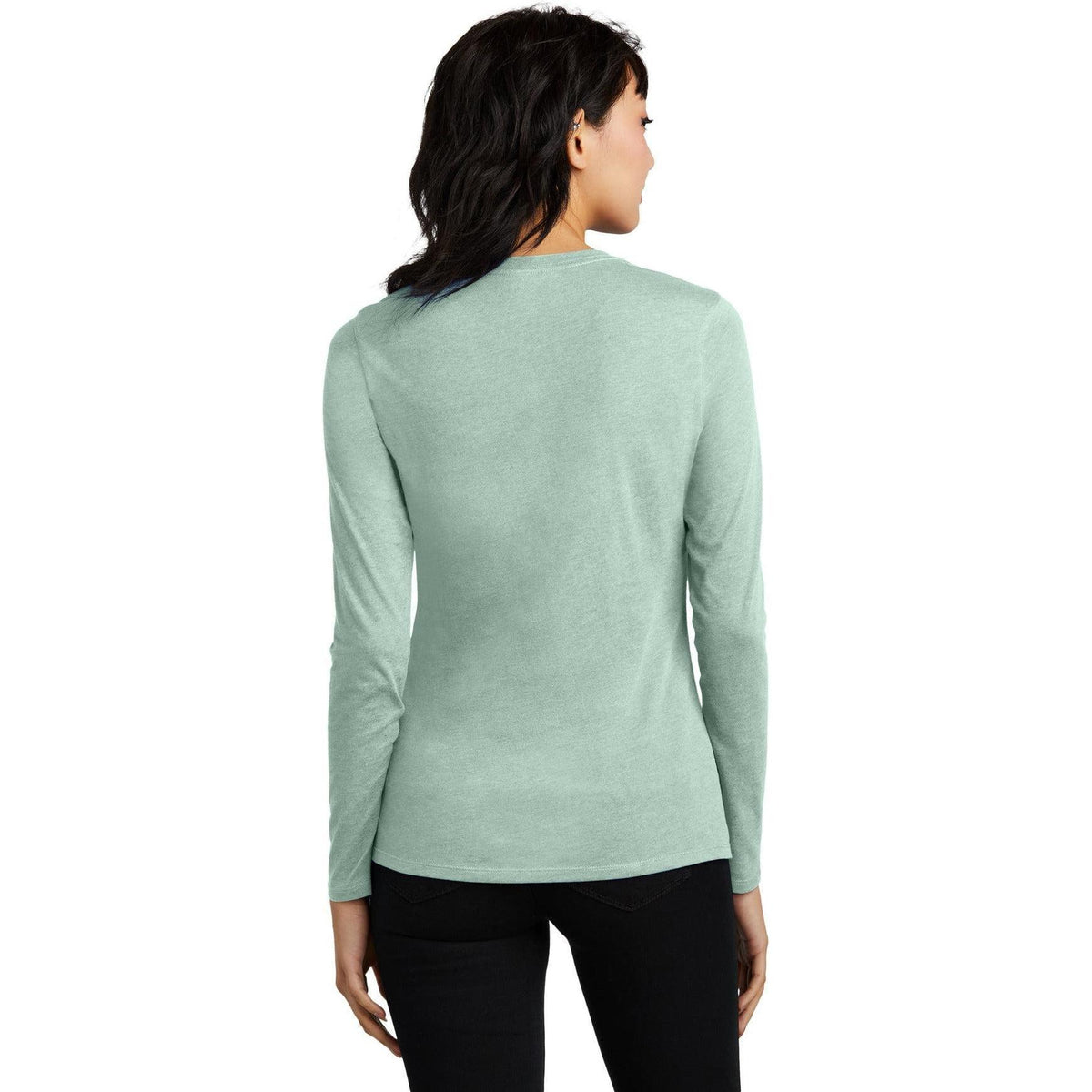 no-logo District Women's Perfect Blend CVC Long Sleeve Tee-District-Thread Logic