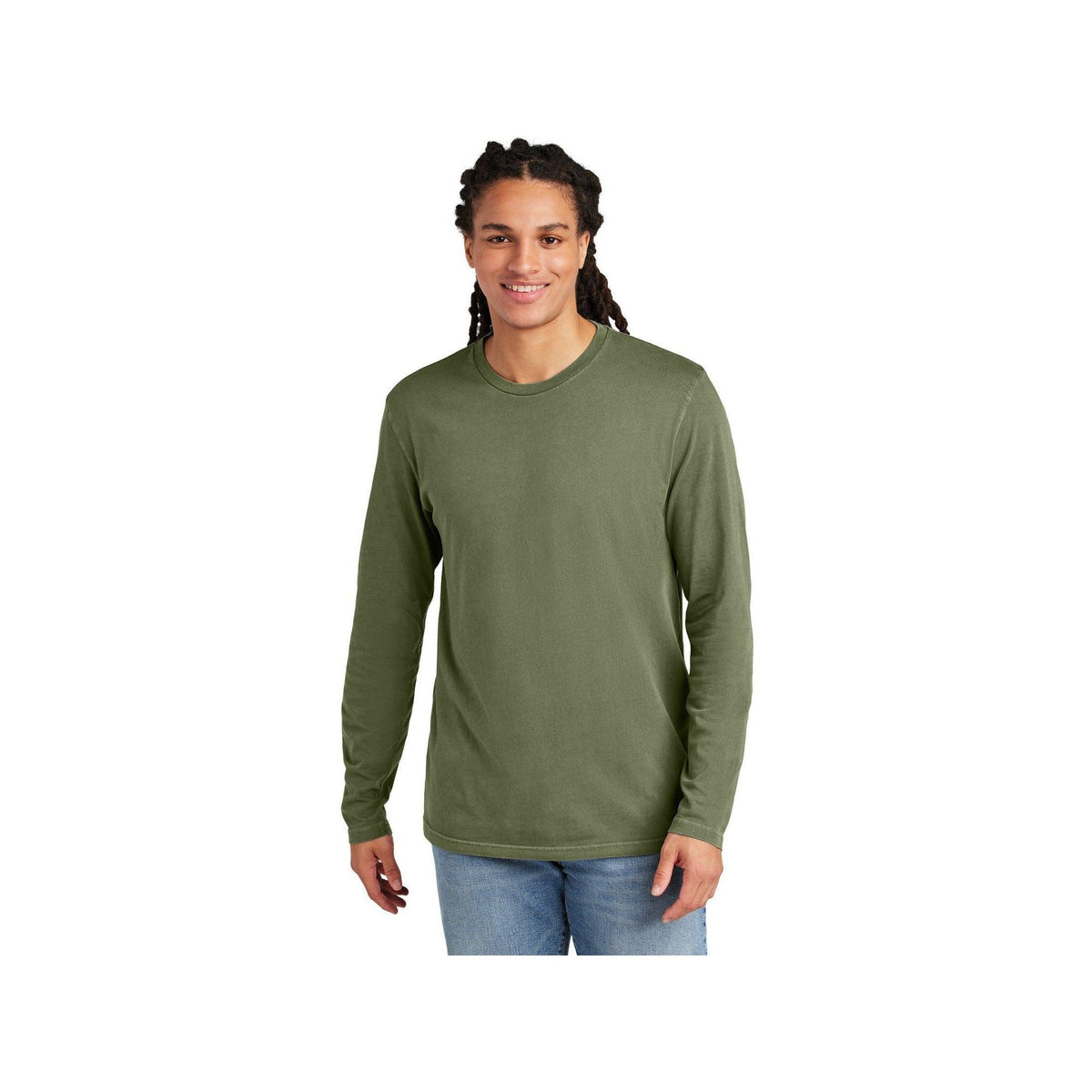 no-logo District Wash Long Sleeve Tee-District-Thread Logic