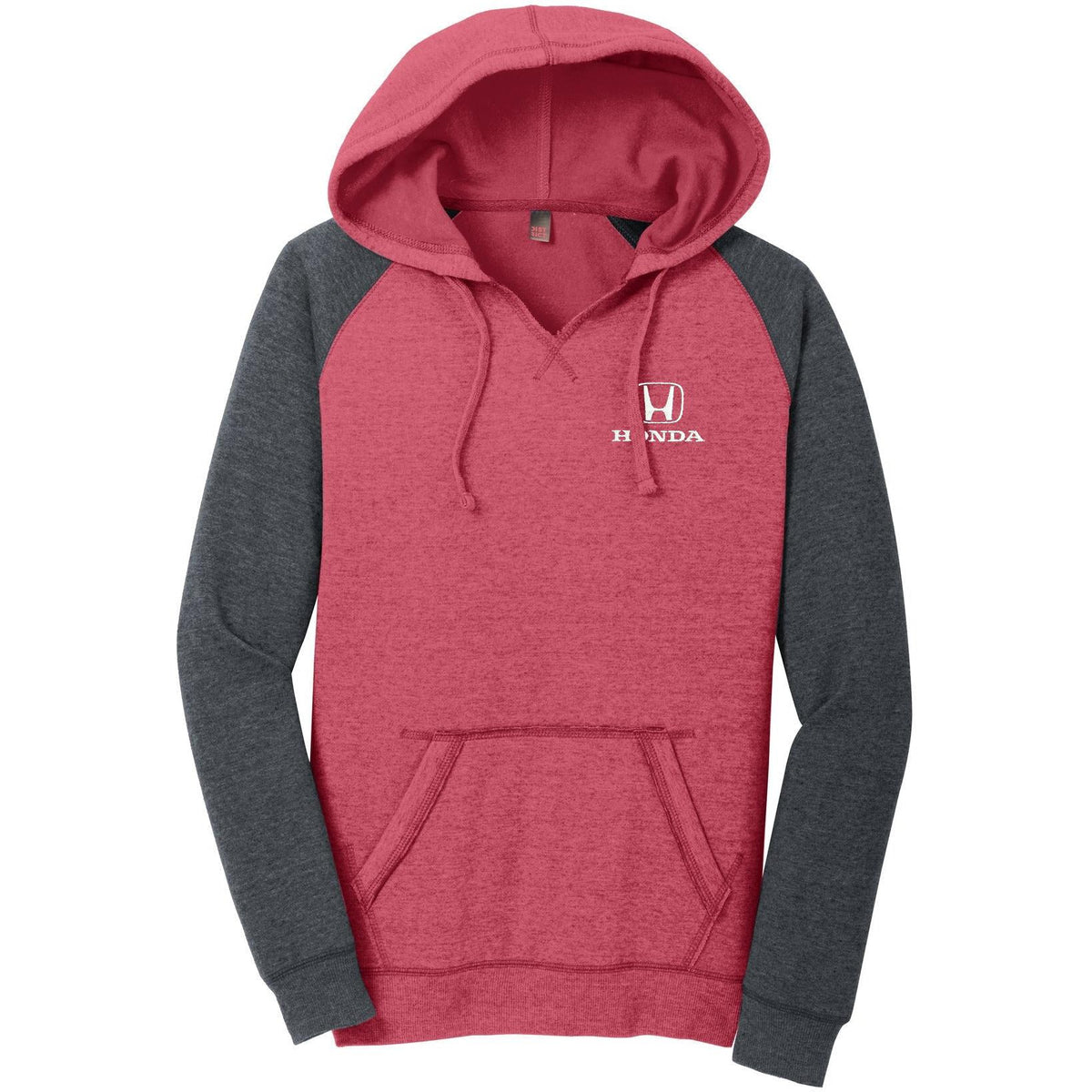 no-logo District Women's Lightweight Fleece Raglan Hoodie-Hoodies-District-Thread Logic