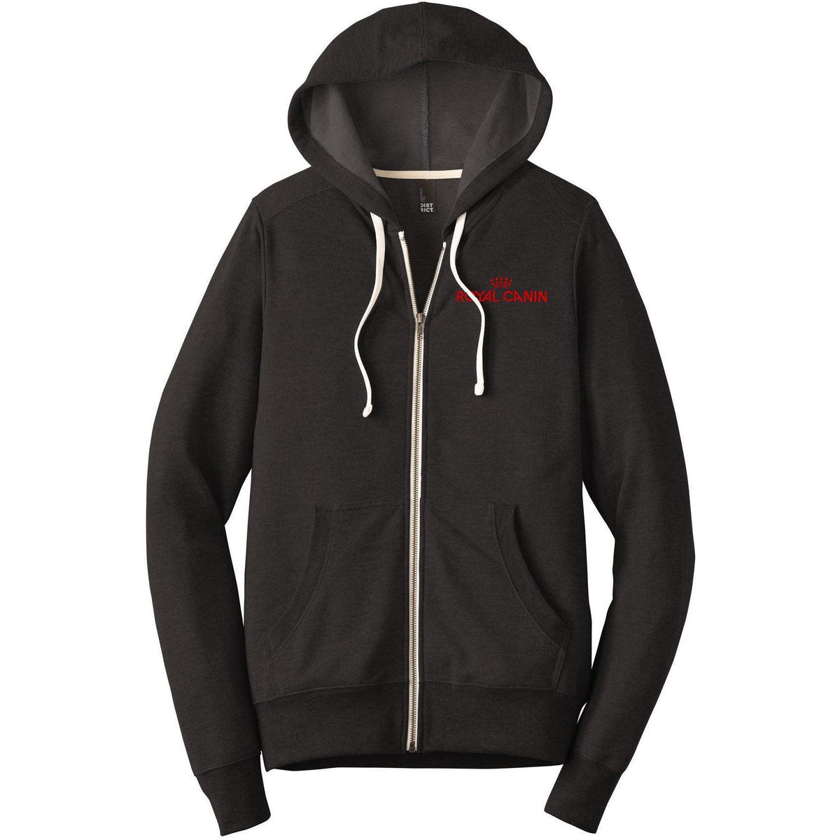 no-logo District Perfect Tri French Terry Full-Zip Hoodie-Full Zips-District-Thread Logic