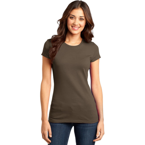 no-logo CLOSEOUT - District Women's Fitted Very Important Tee-District-Brown-XS-Thread Logic