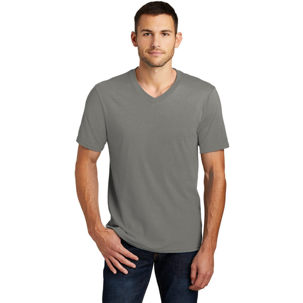 no-logo CLOSEOUT - District Very Important Tee V-Neck-District-Grey-XS-Thread Logic