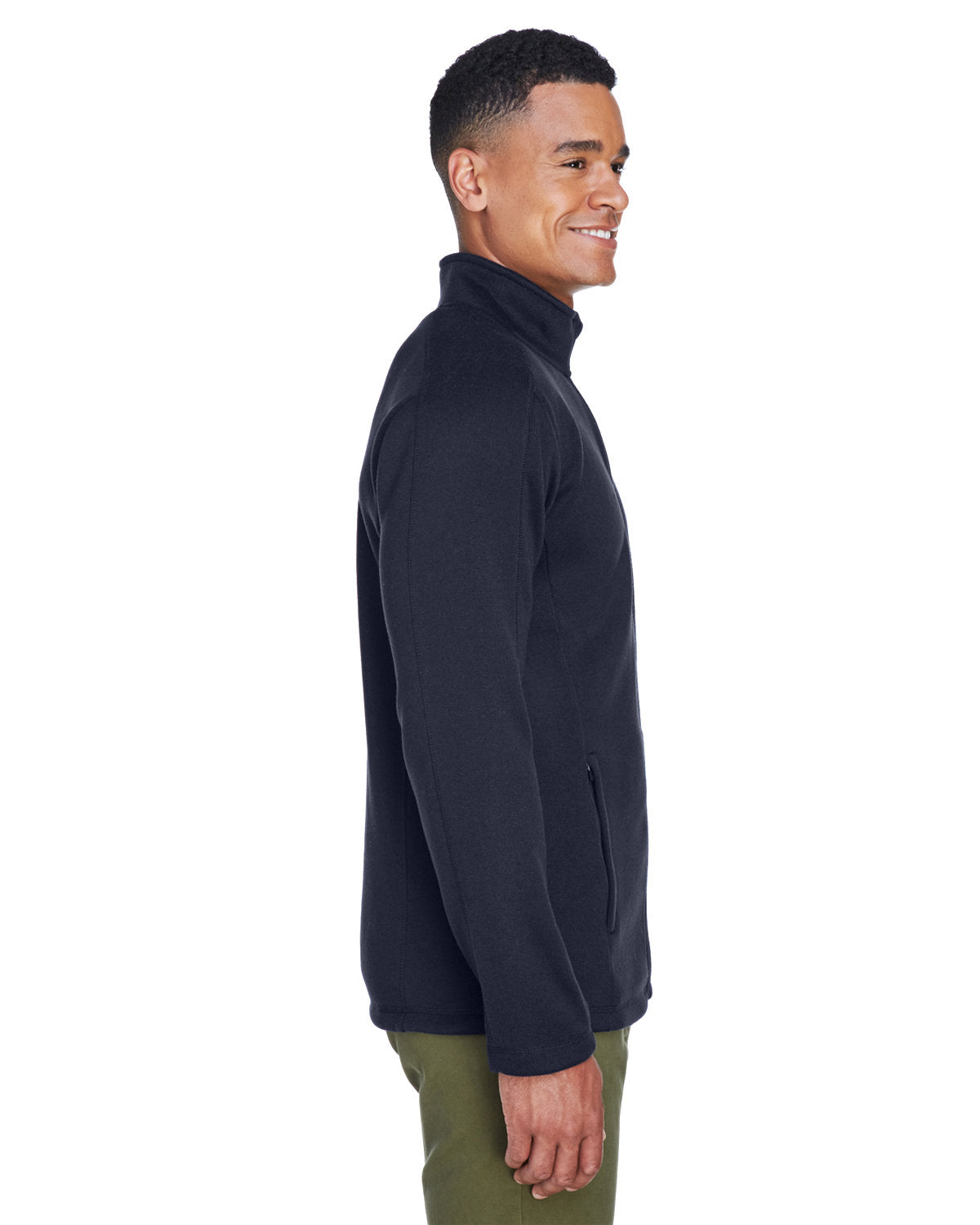 no-logo Devon & Jones Bristol Full-Zip Sweater Fleece Jacket-Men's Jackets-Devon&Jones-Thread Logic