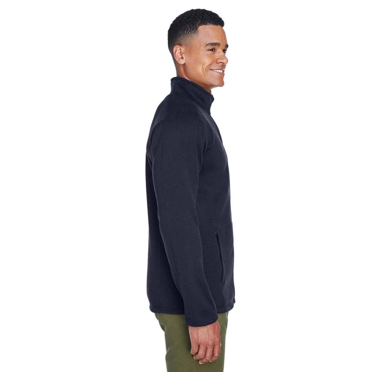 no-logo Devon & Jones Bristol Full-Zip Sweater Fleece Jacket-Men's Jackets-Devon&Jones-Thread Logic
