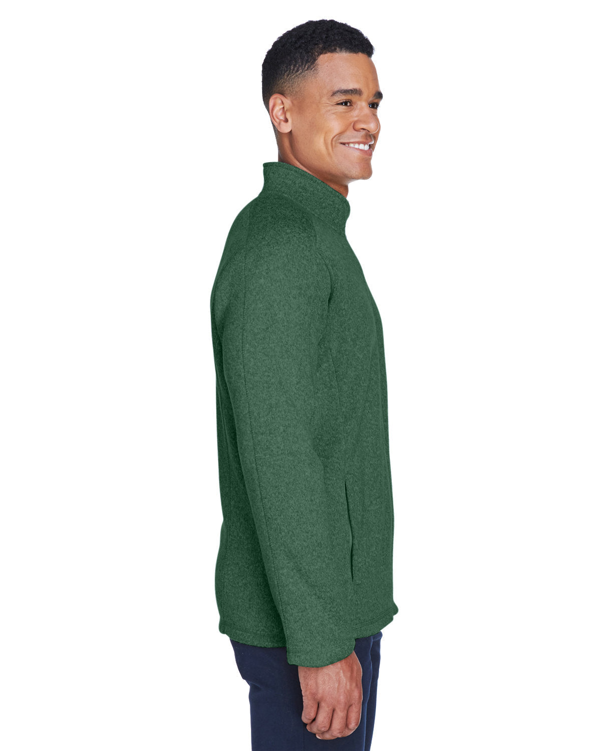 no-logo Devon & Jones Bristol Full-Zip Sweater Fleece Jacket-Men's Jackets-Devon&Jones-Thread Logic