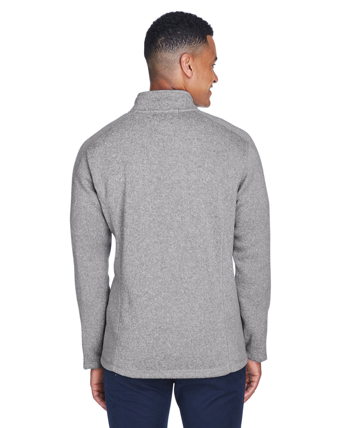 no-logo Devon & Jones Bristol Full-Zip Sweater Fleece Jacket-Men's Jackets-Devon&Jones-Thread Logic