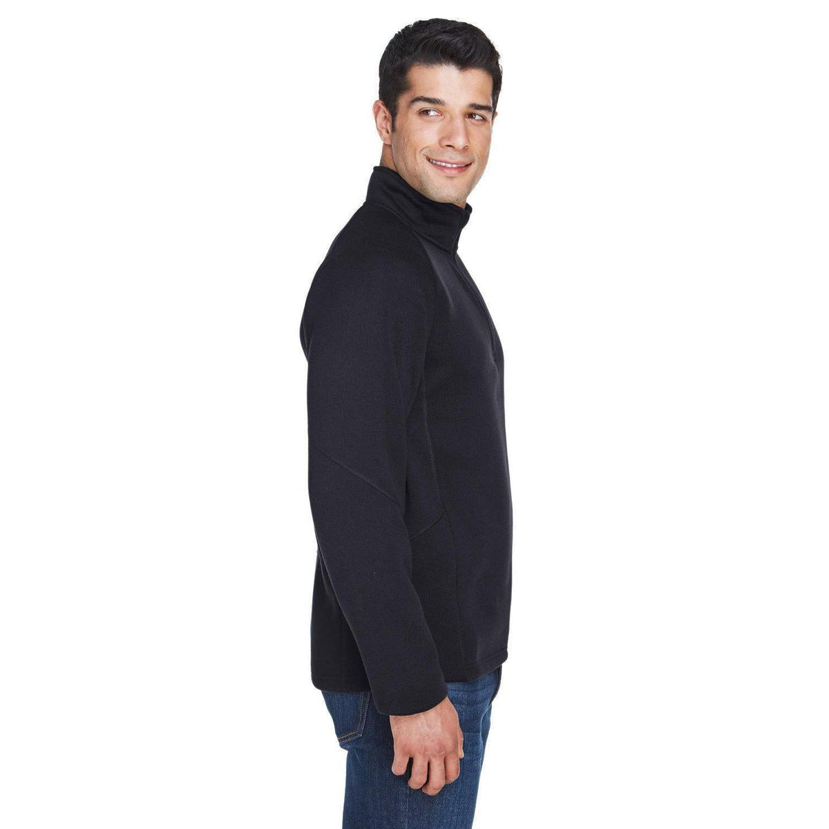 no-logo Devon & Jones Bristol Sweater Fleece Quarter-Zip-Men's Layering-Devon&Jones-Thread Logic
