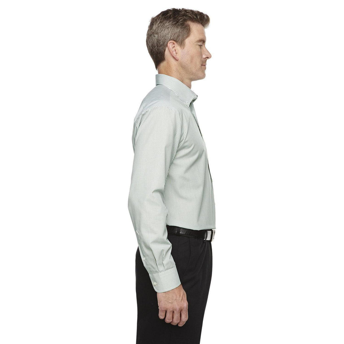 no-logo Devon & Jones Crown Woven Banker Stripe-Men's Dress Shirts-Devon&Jones-Thread Logic