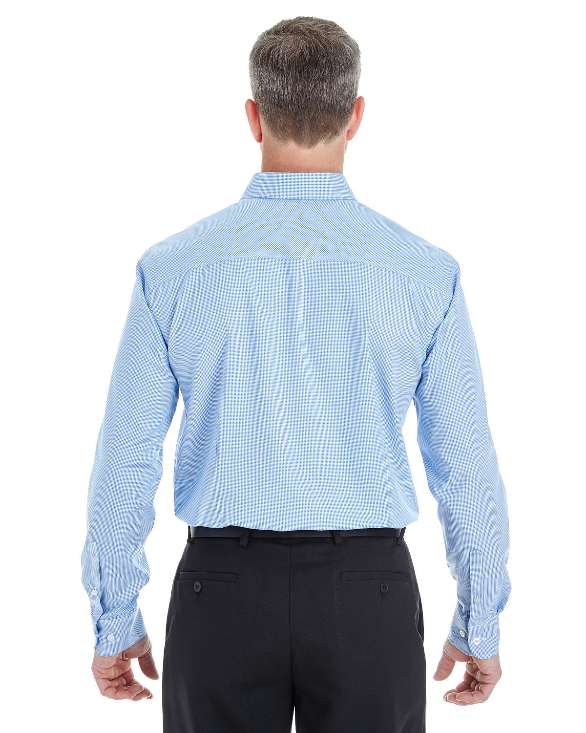 no-logo Devon & Jones Crown Woven Royal Dobby Shirt-Men's Dress Shirts-Devon&Jones-Thread Logic