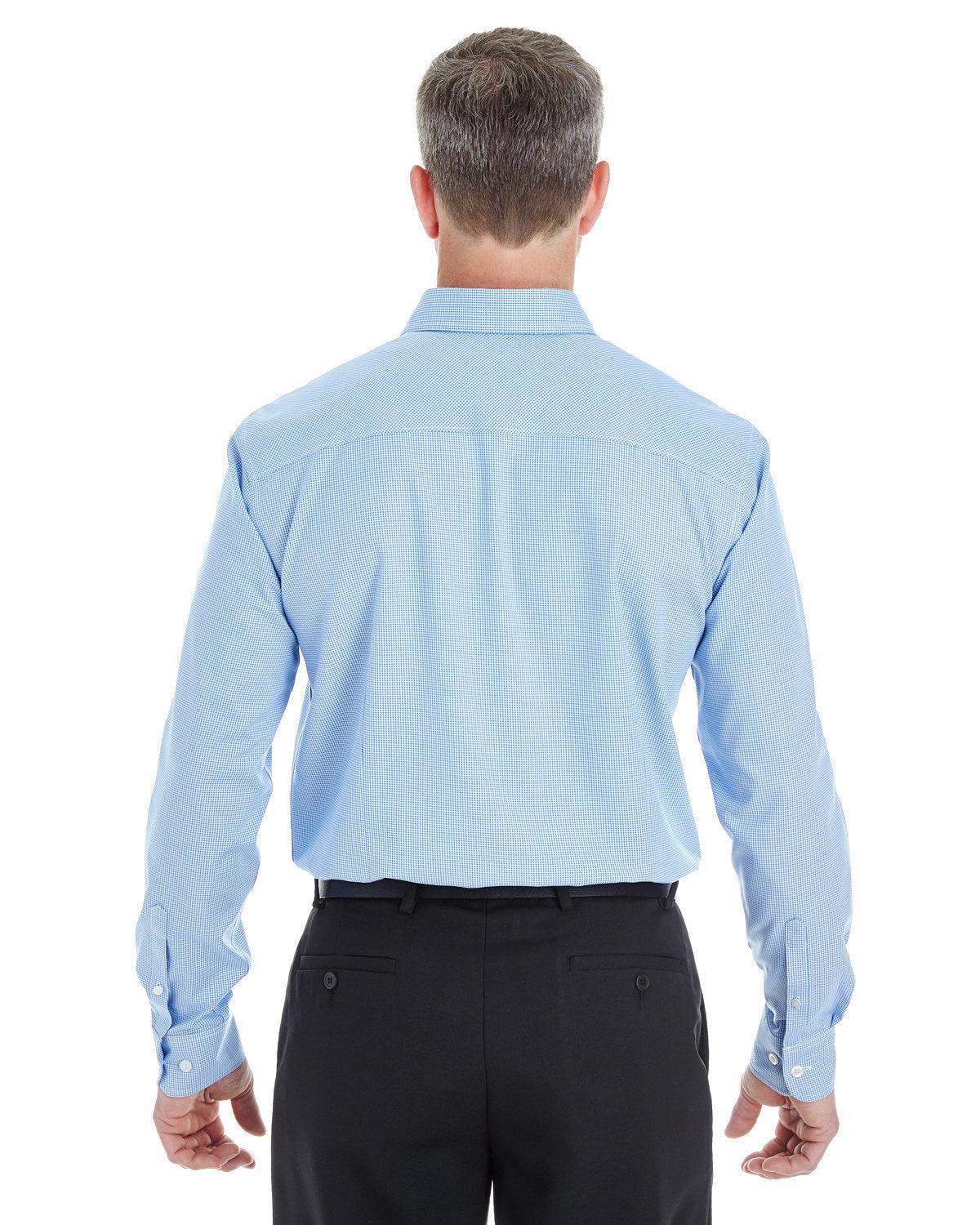 no-logo Devon & Jones Crown Woven Royal Dobby Shirt-Men's Dress Shirts-Devon&Jones-Thread Logic