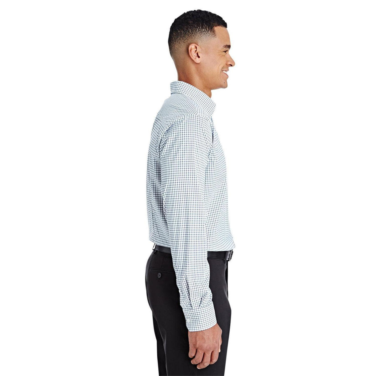 no-logo Devon & Jones CrownLux Performance Micro Windowpane Shirt-Men's Dress Shirts-Devon&Jones-Thread Logic