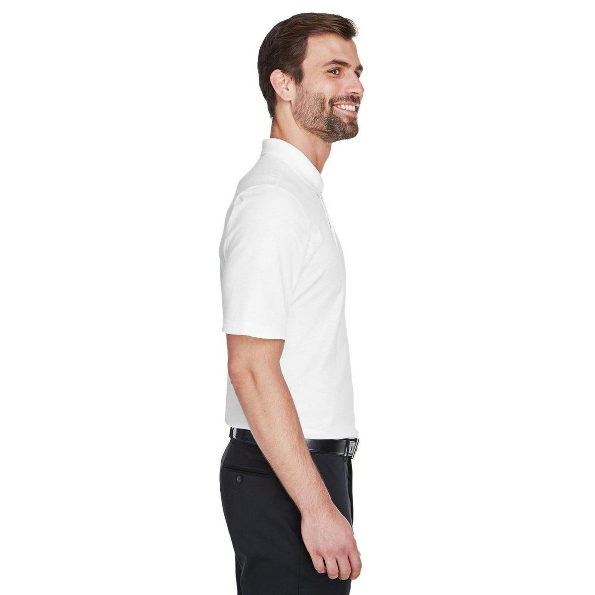 no-logo Devon & Jones CrownLux Performance Plaited Polo-Men's Polos-Devon&Jones-Thread Logic