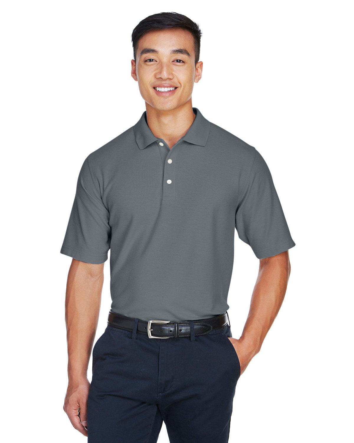 Devon & Jones DryTec20 Performance Polo-Men's Polos-Devon&Jones-Graphite-S-Thread Logic