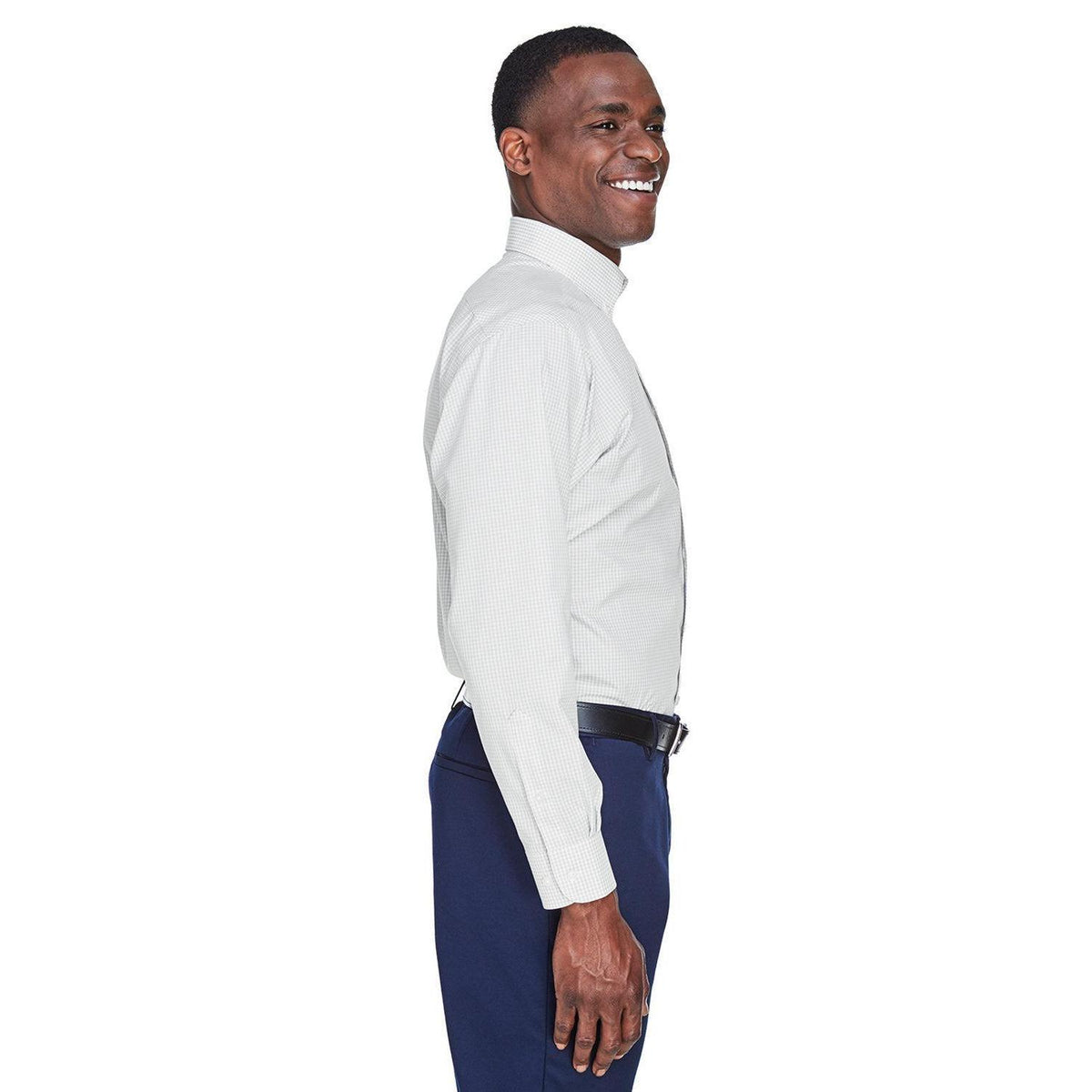 no-logo Devon & Jones Gingham Check Dress Shirt-Dress Shirts-Devon&Jones-Thread Logic