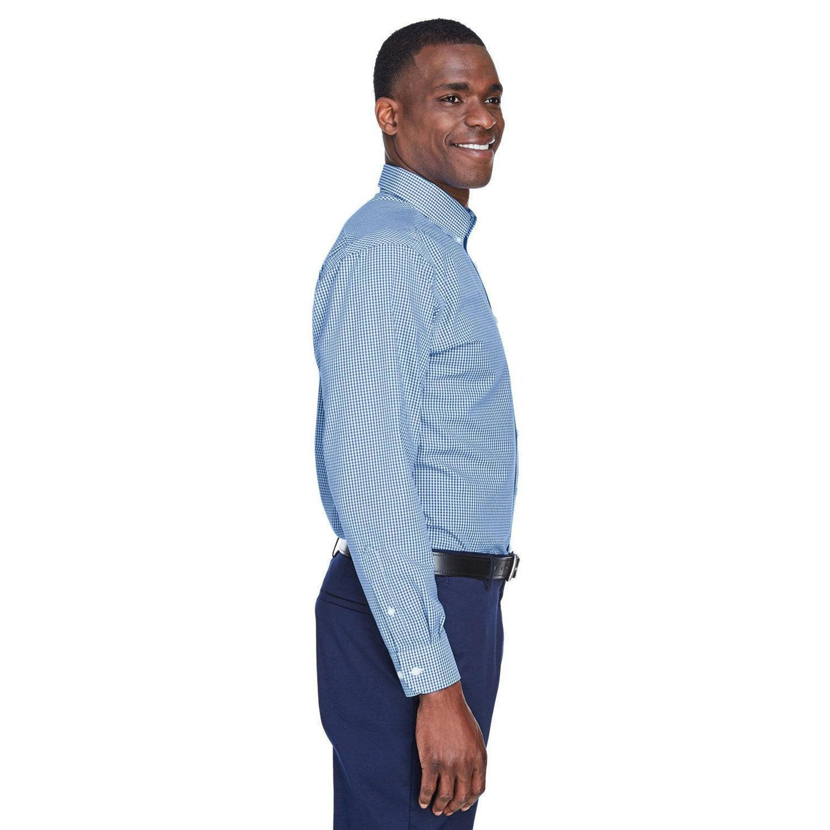 no-logo Devon & Jones Gingham Check Dress Shirt-Dress Shirts-Devon&Jones-Thread Logic