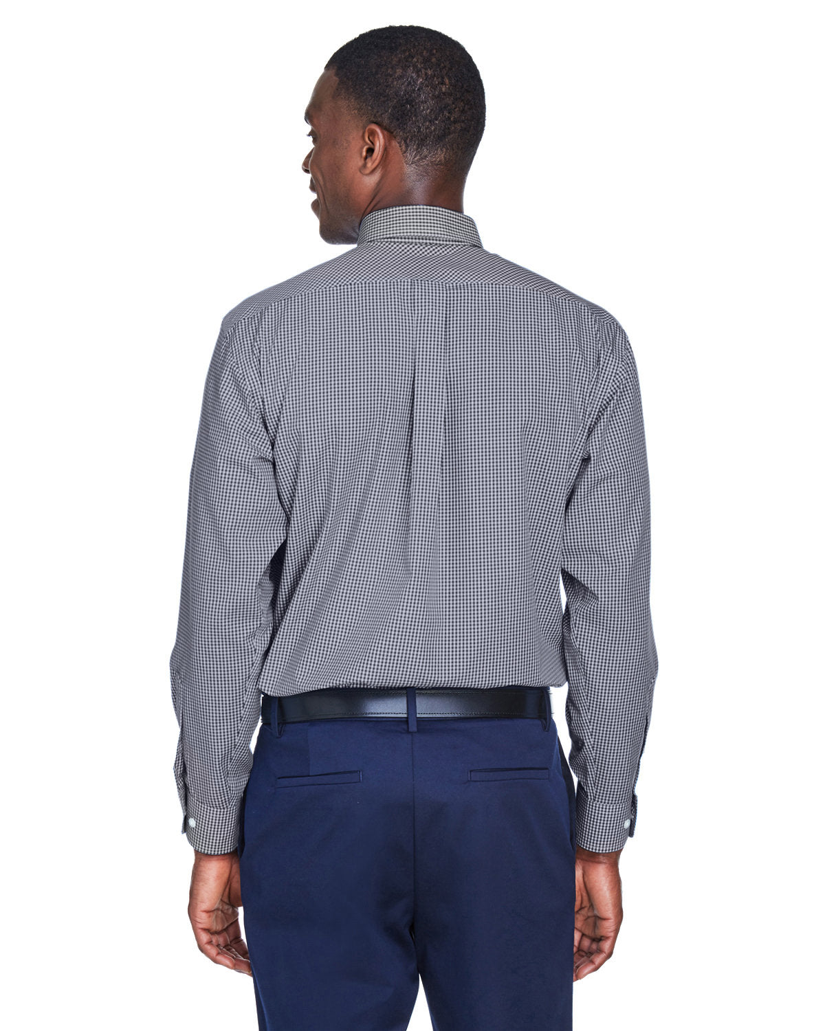 no-logo Devon & Jones Gingham Check Dress Shirt-Men's Dress Shirts-Devon&Jones-Thread Logic