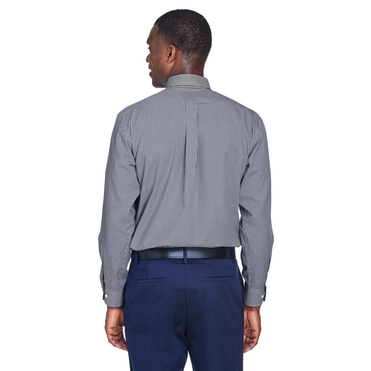 no-logo Devon & Jones Gingham Check Dress Shirt-Dress Shirts-Devon&Jones-Thread Logic