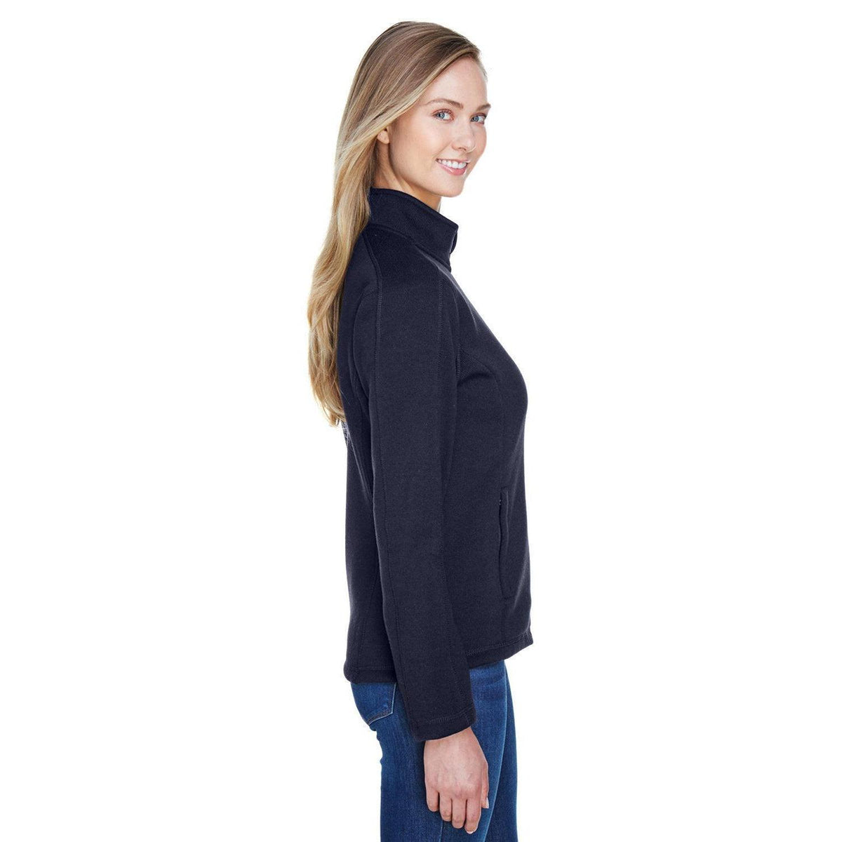 no-logo Devon & Jones Ladies Bristol Full-Zip Sweater Fleece Jacket-Ladies Jackets-Devon&Jones-Thread Logic