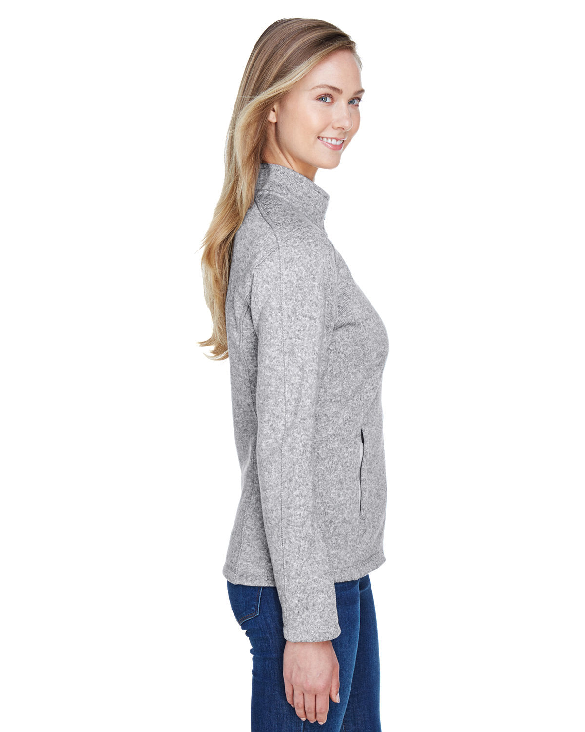 no-logo Devon & Jones Ladies Bristol Full-Zip Sweater Fleece Jacket-Ladies Jackets-Devon&Jones-Thread Logic