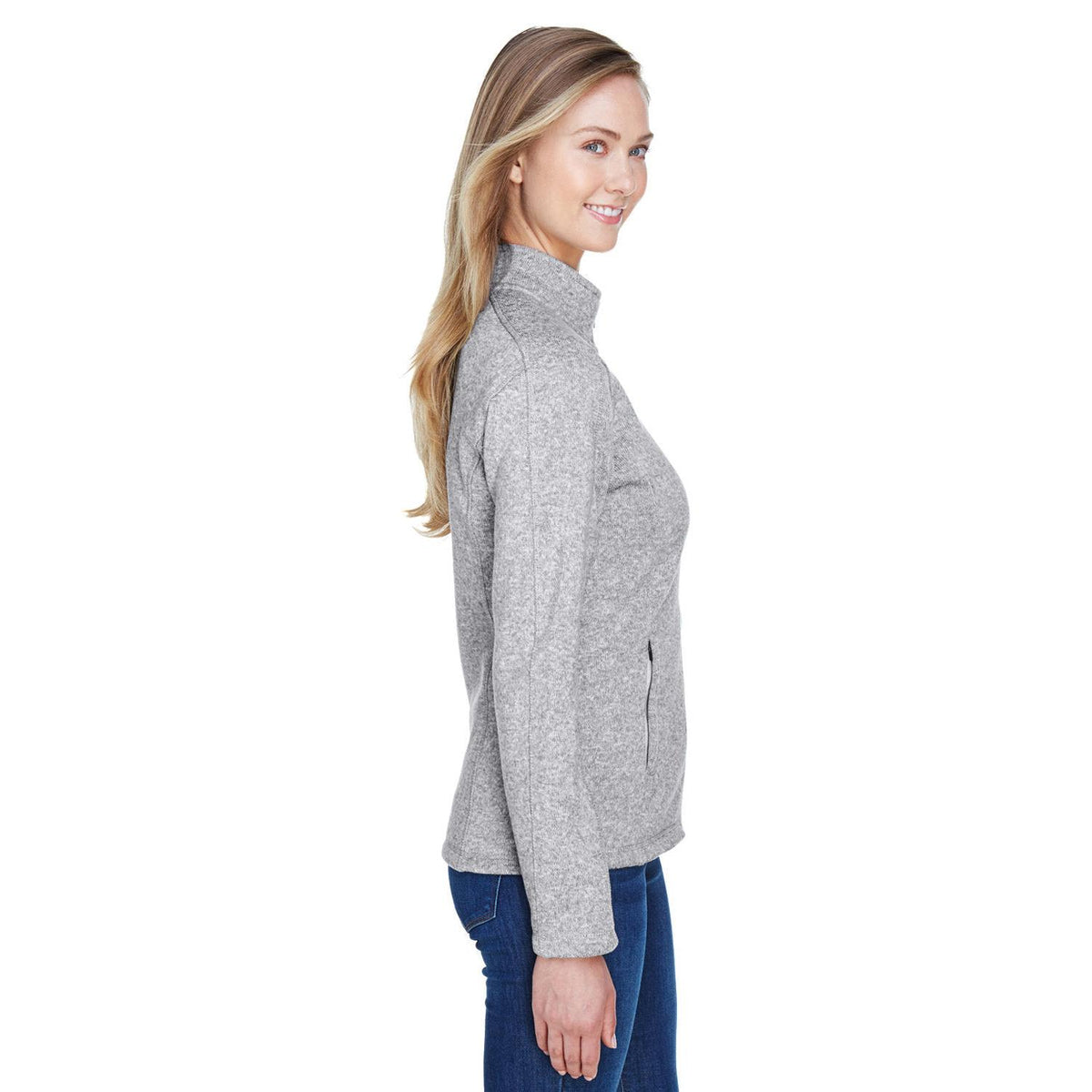 no-logo Devon & Jones Ladies Bristol Full-Zip Sweater Fleece Jacket-Ladies Jackets-Devon&Jones-Thread Logic