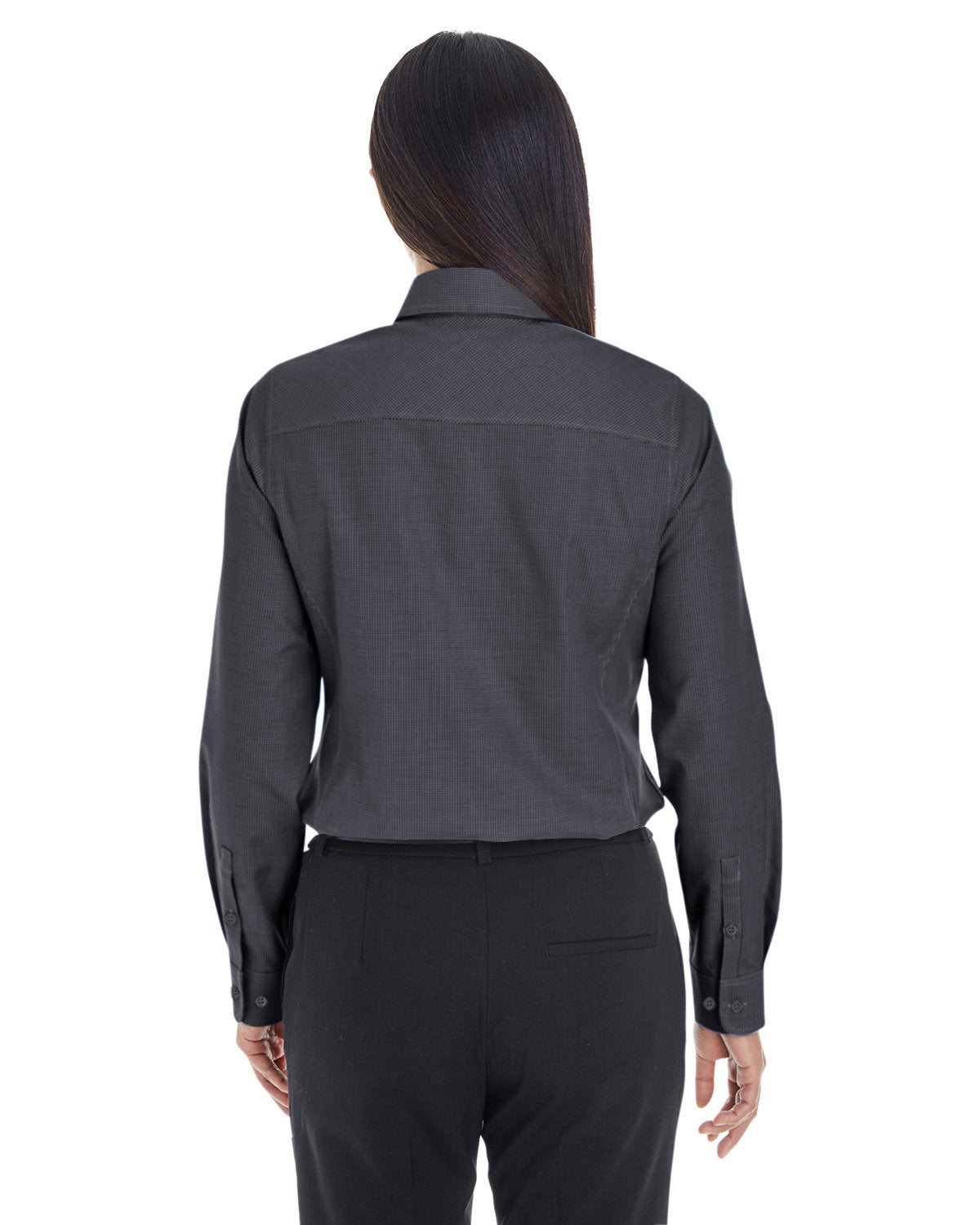 no-logo Devon & Jones Ladies Crown Woven Royal Dobby Shirt-Ladies Dress Shirts-Devon&Jones-Thread Logic