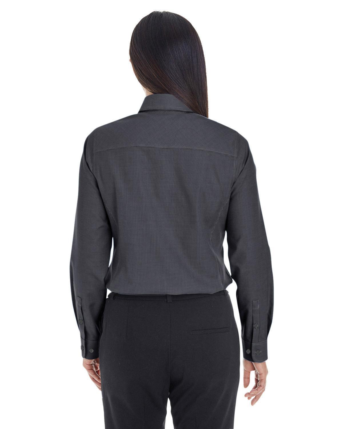 no-logo Devon & Jones Ladies Crown Woven Royal Dobby Shirt-Ladies Dress Shirts-Devon&Jones-Thread Logic