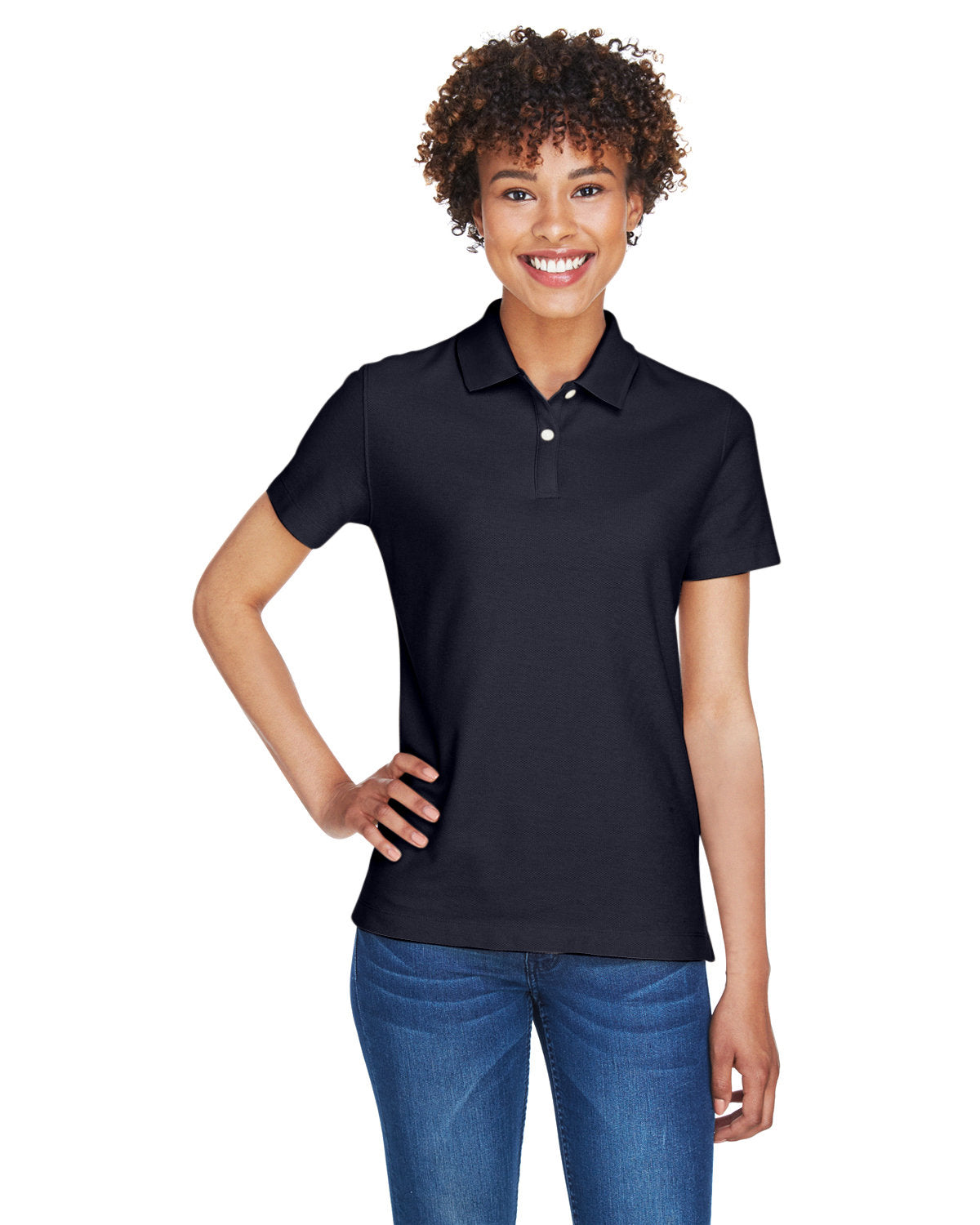 Devon & Jones Ladies DryTec20 Performance Polo-Ladies Polos-Devon&Jones-Navy-S-Thread Logic