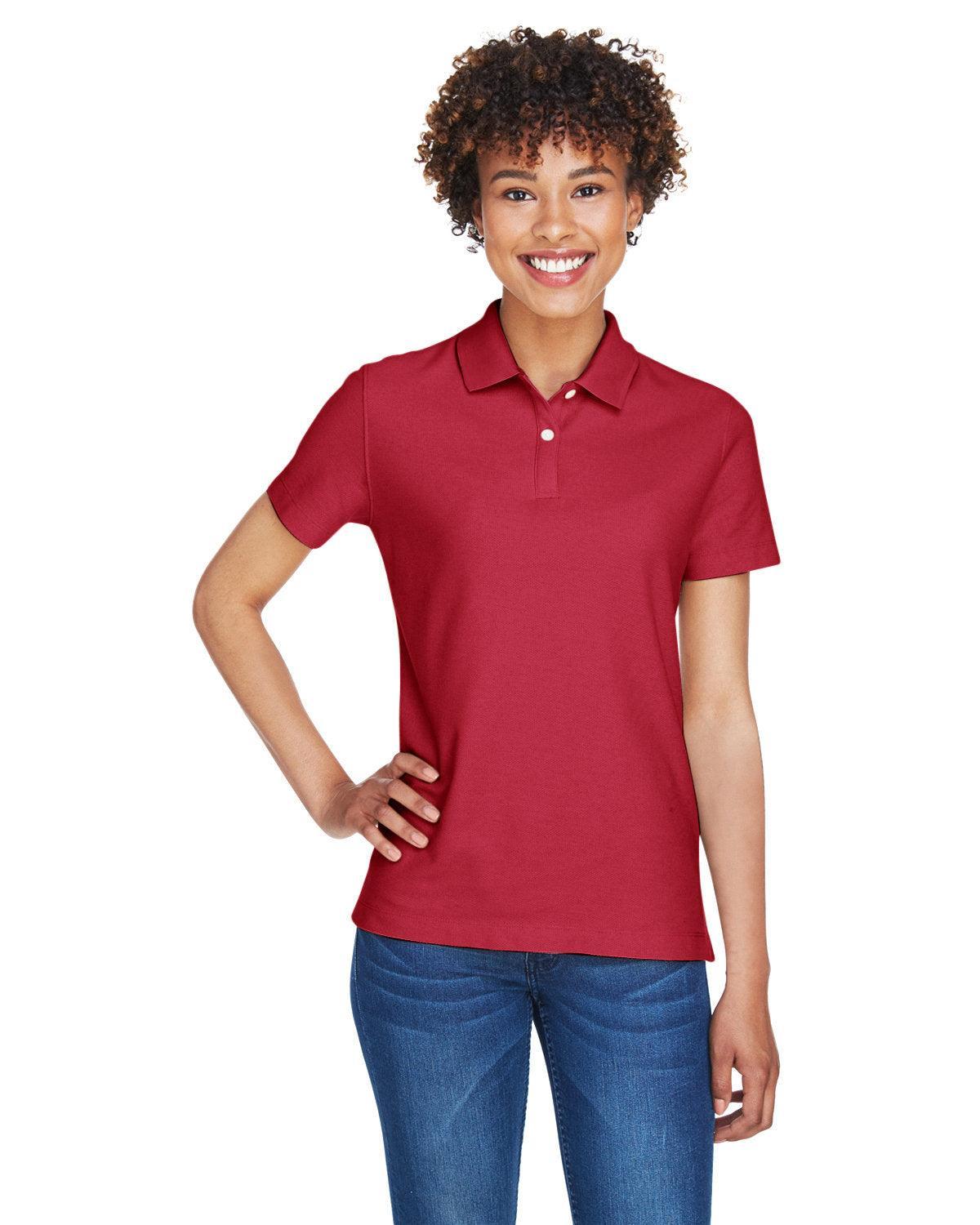 Devon & Jones Ladies DryTec20 Performance Polo-Ladies Polos-Devon&Jones-Red-S-Thread Logic