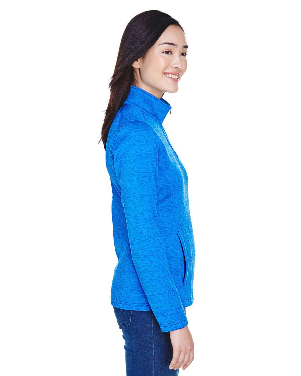 no-logo Devon & Jones Ladies Newbury Mélange Fleece Quarter-Zip-Ladies Layering-Devon&Jones-Thread Logic