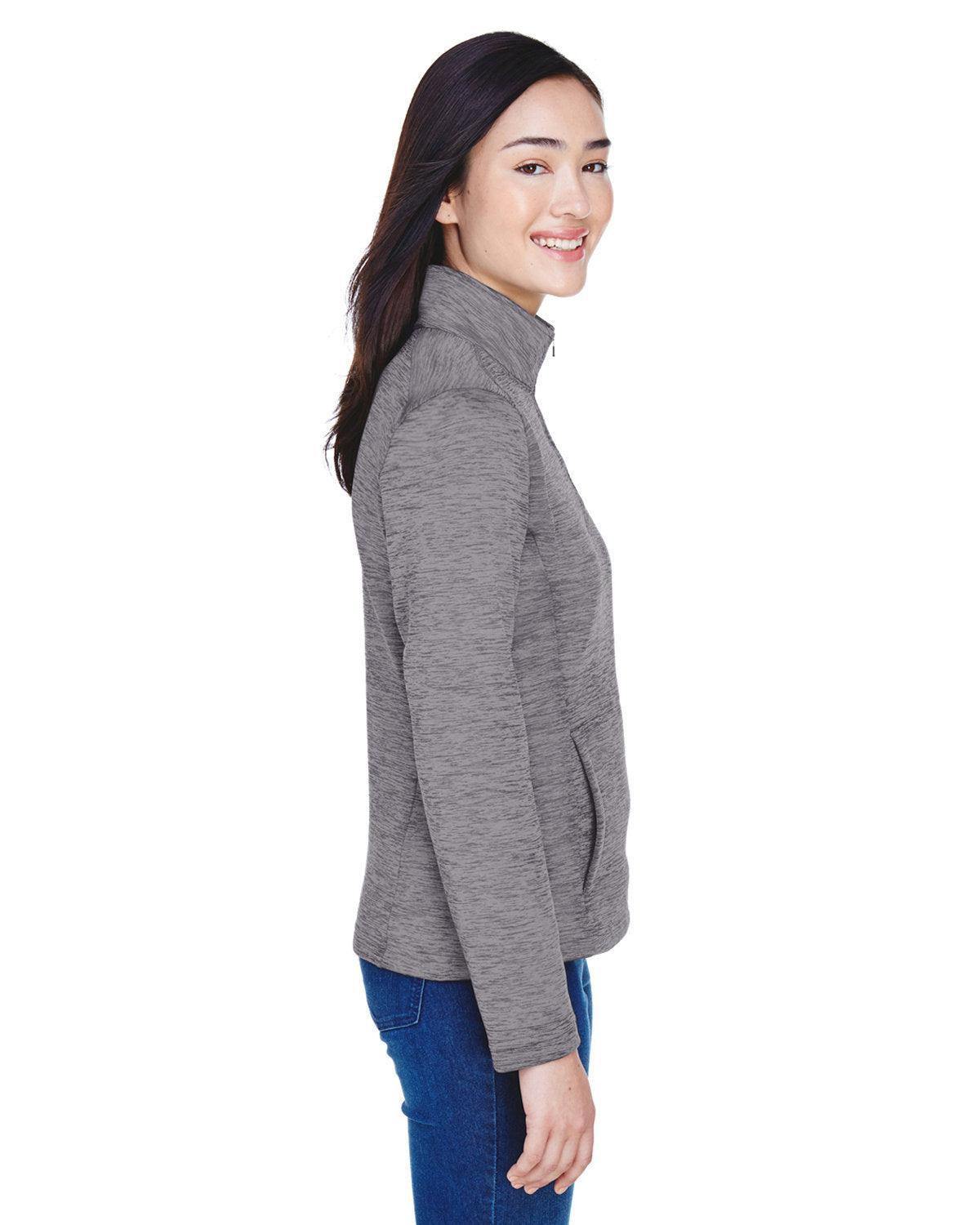 no-logo Devon & Jones Ladies Newbury Mélange Fleece Quarter-Zip-Ladies Layering-Devon&Jones-Thread Logic
